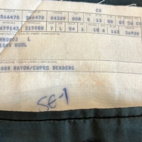 Ermenegildo Zegna Vintage Men’s Black Wool Double Breasted Blazer Jacket - Picture 7 of 8